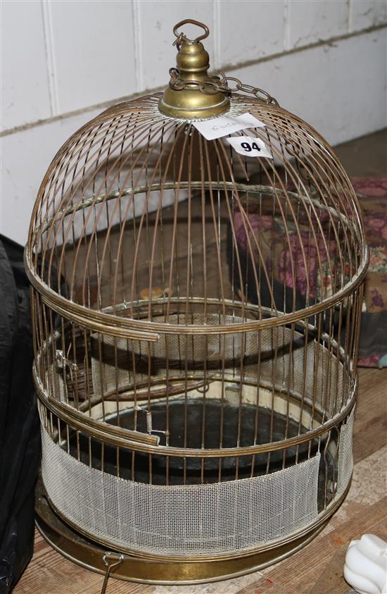 Brass bird cage